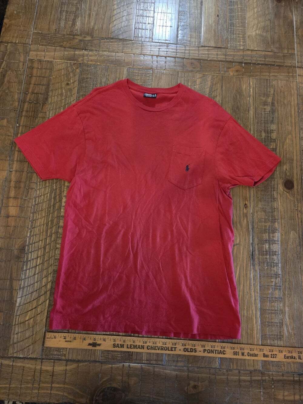 polo pocket t shirt Red Size Small